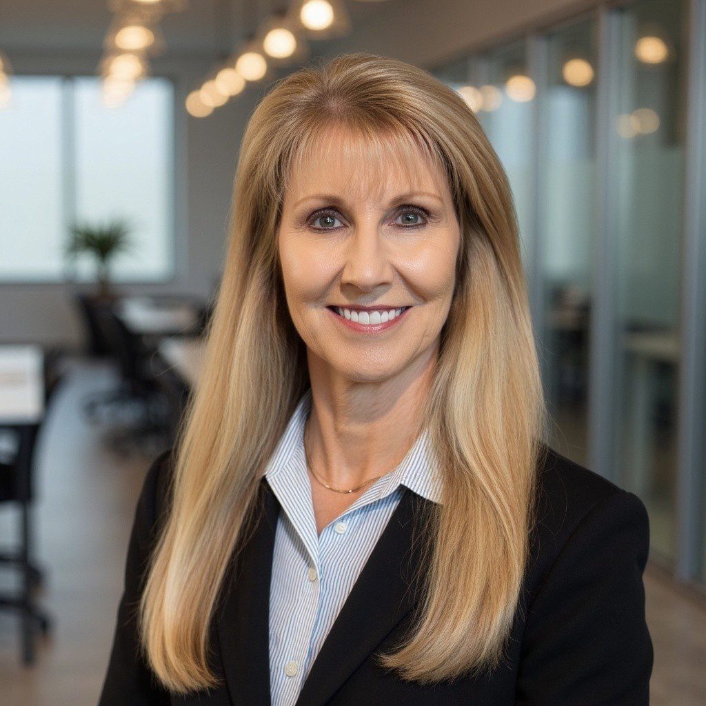 Smiling professional woman in modern office